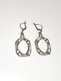 Paire ancienne boucles d?oreilles fantaisie vintage rétro, bijou collection déco