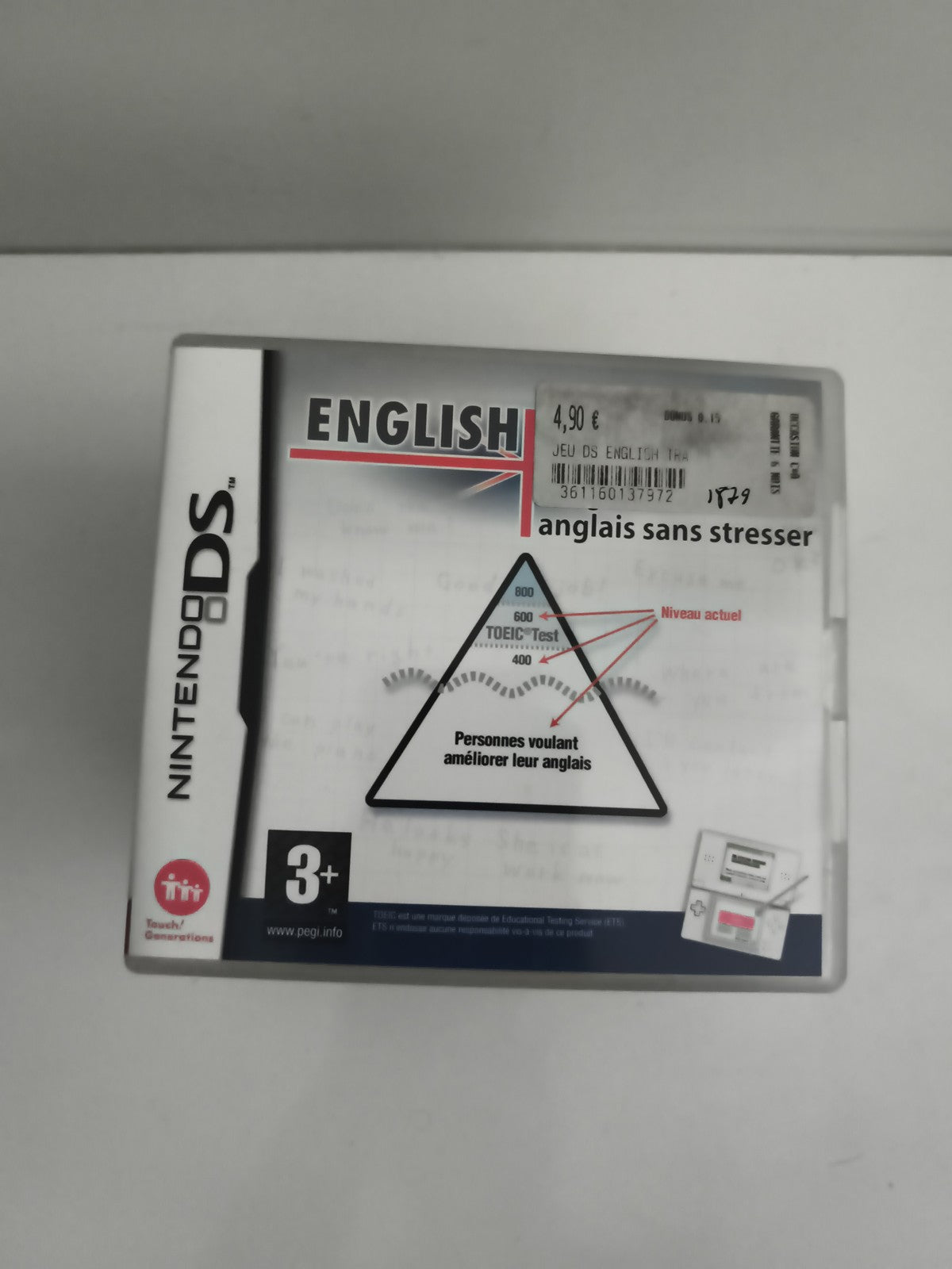 Jeu Nintendo DS English anglais sans stresser éducatif 3+ Nintendo