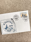 Lettre FDC Porte-Avions Charles de Gaulle Toulon 2003 cachet timbre philatélie