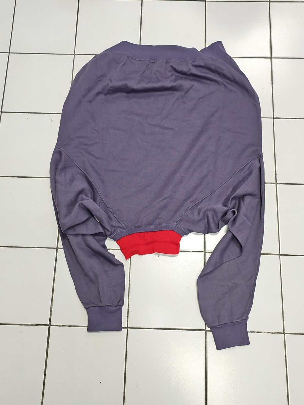Vintage Nike sweatshirt col polo rétro logo large ancien pull 80's taille L