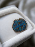 Pin's Olympique de Marseille vintage bleu logo OM ancien football rétro