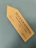 Ancien marque-page publicitaire Presse Catholique Marseille vintage jaune