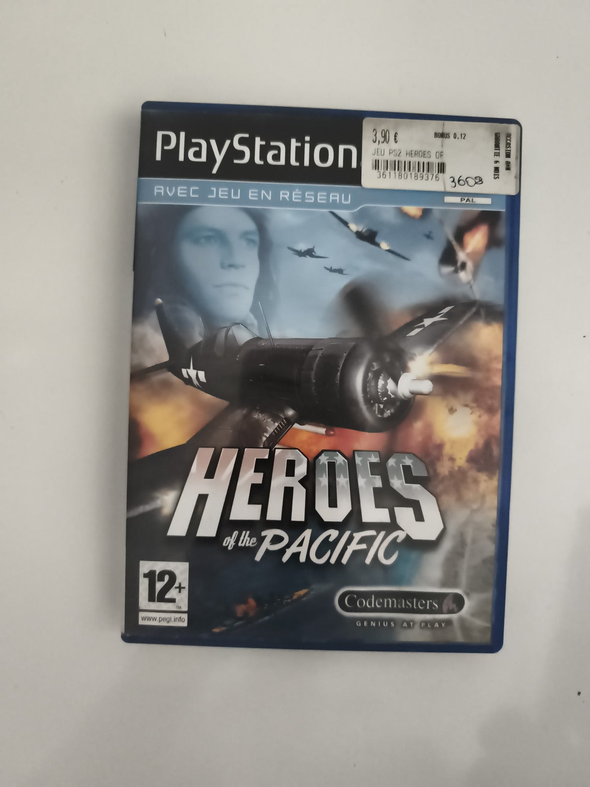 Jeu PS2 Heroes of the Pacific PlayStation Codemasters PAL sans notice