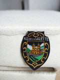 Écusson brodé ancien N.D. de La Salette patch vintage France blason église