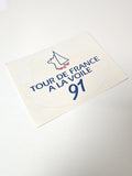 Vintage autocollant publicitaire ancien Tour de France à la voile collection déc