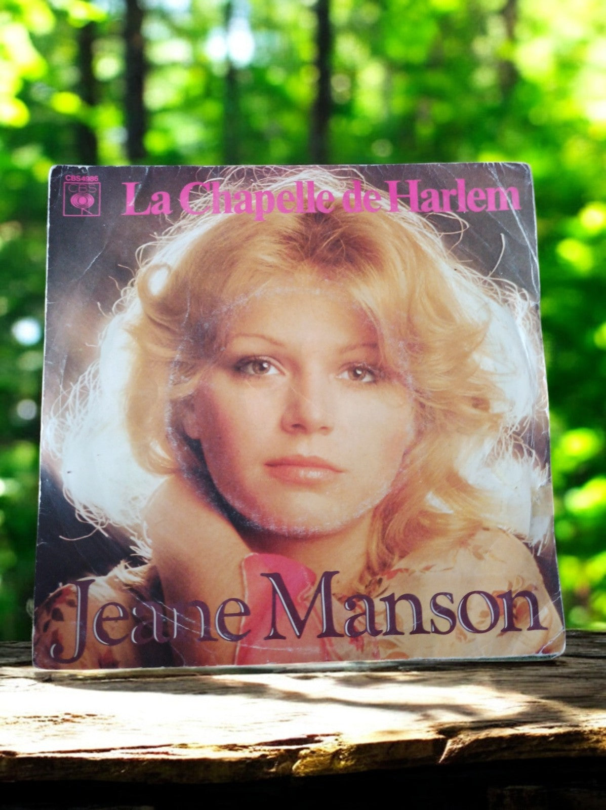 Vinyle 45 tours Jeane Manson CBS La Chapelle de Harlem vintage rare