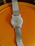 Montre homme vintage Yves Rocher quartz rétro collector, bracelet gris