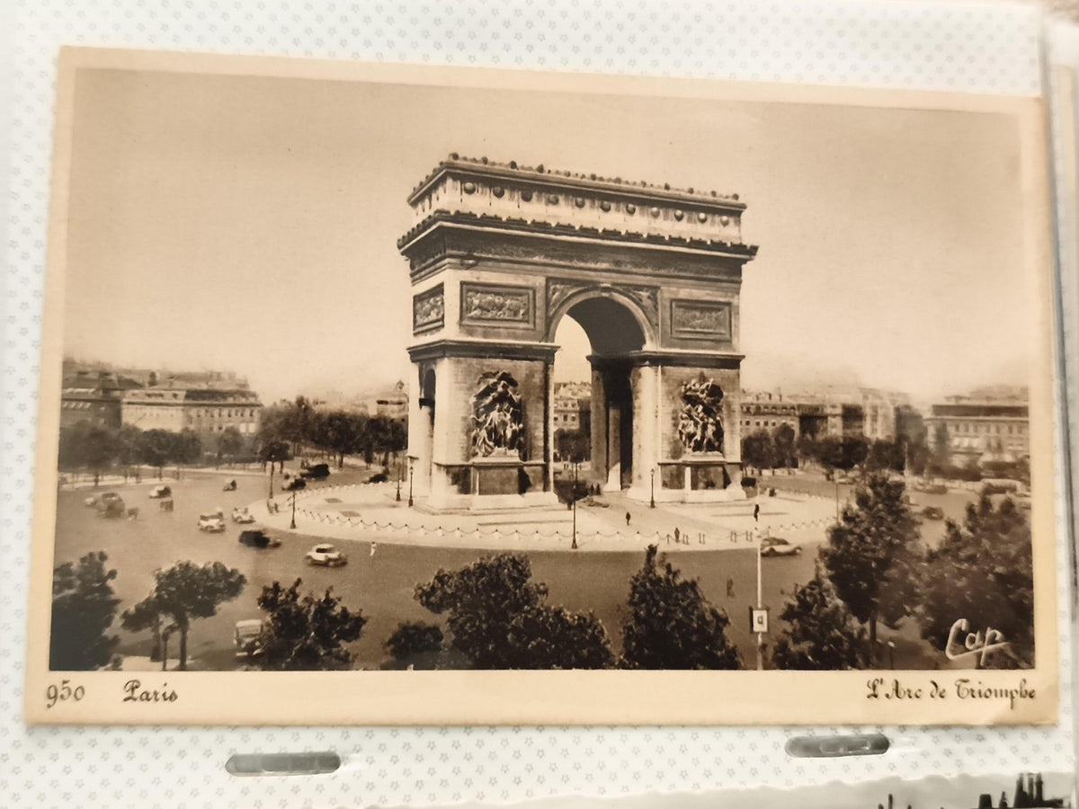 Carte postale ancienne Paris Arc de Triomphe CPA photo vintage années 50