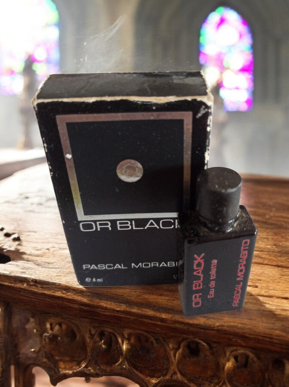 Miniature parfum Or Black Pascal Morabito vintage, eau de toilette rare 4ml
