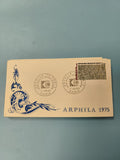Ancienne enveloppe philatélie ARPHILA 1975 Paris timbre oblitéré collection