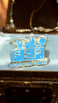 Pin's FEP Béville-le-Comte vintage années 80 bleu rétro badge ancien