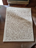 Lettre manuscrite 1918 guerre mère d?Yvette ? témoignage ancien WW1 vintage