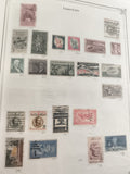 Timbres anciens USA oblitérés x20 – États-Unis, Liberty, Abraham Lincoln, 1950s
