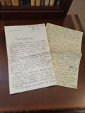 Lettre manuscrite 1943 Pierre Deckmyn guerre 39-45 papier ancien encre bleue