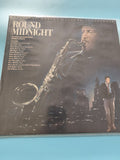 Vinyle 33 tours ancien Round Midnight rétro, disque vintage collection jazz