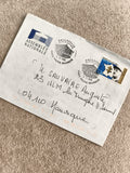 Lettre Assemblée Nationale 1989, cachet Philatélie Palais Bourbon, timbre Lecler