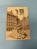 Carte postale ancienne CPA Anvers Antwerpen Place Fontaine timbre Belgique