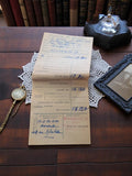 Bulletin de salaire manuscrit ancien 1961 Marseille document vintage papier