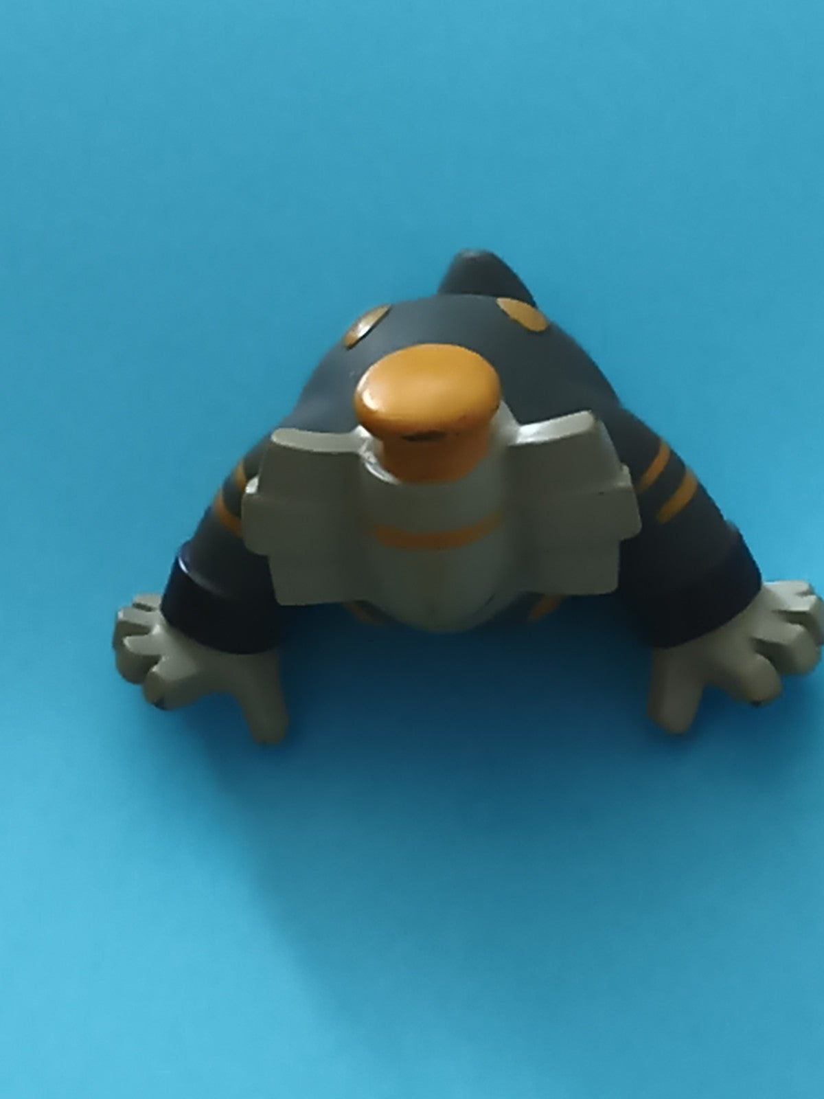Figurine Pokémon Laggron finger puppet gris orange jouet décoratif