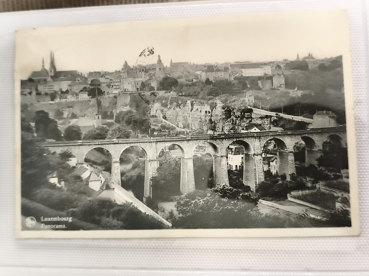 Carte postale ancienne Luxembourg Panorama CPA photo viaduc ville vintage