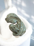 Plaque religieuse ancienne Vierge à l'Enfant petit format déco vintage
