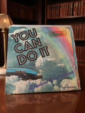 Vinyle 45T vintage Al Hudson You Can Do It pochette nuages arc-en-ciel rétro