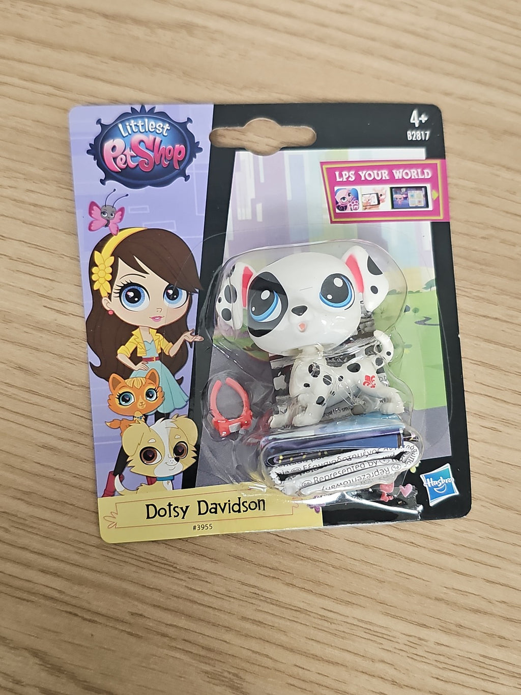Figurine Petshop neuve Littlest Pet Shop #3955 Dotsy Davidson chiot chien LPS