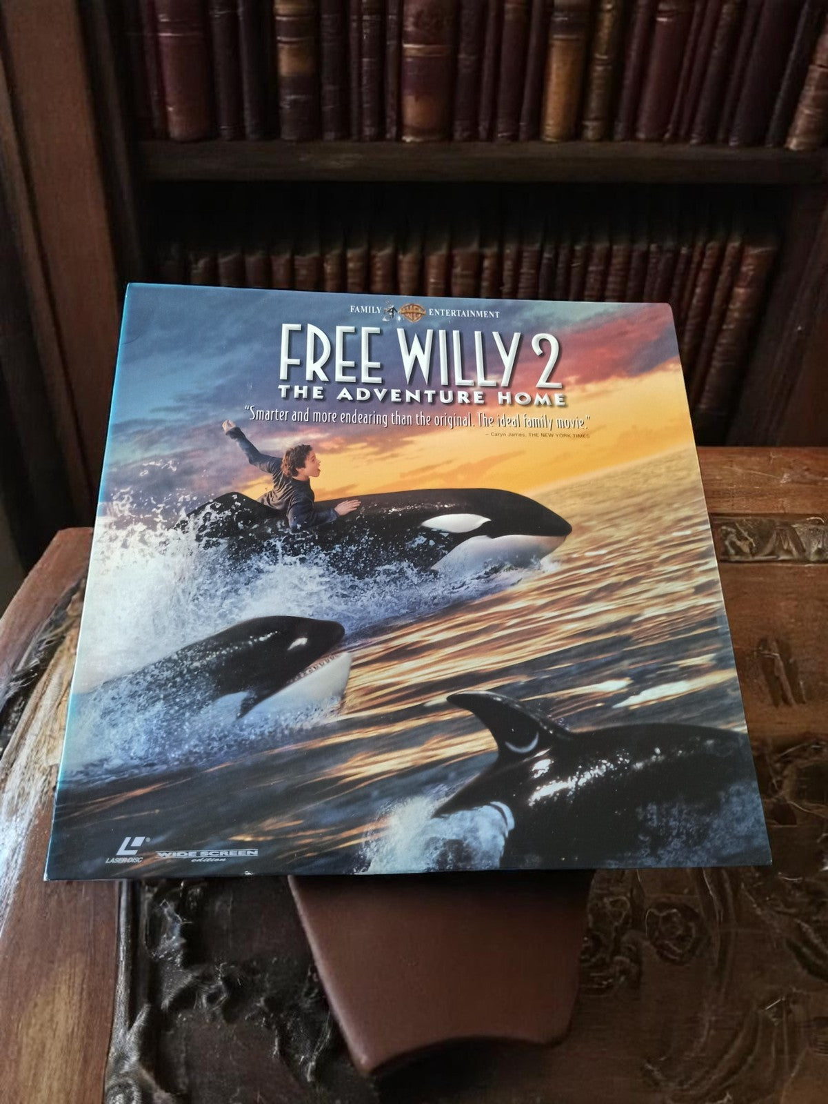 Laserdisc Free Willy 2 Vintage Années 90 Film Famille Rare Widescreen
