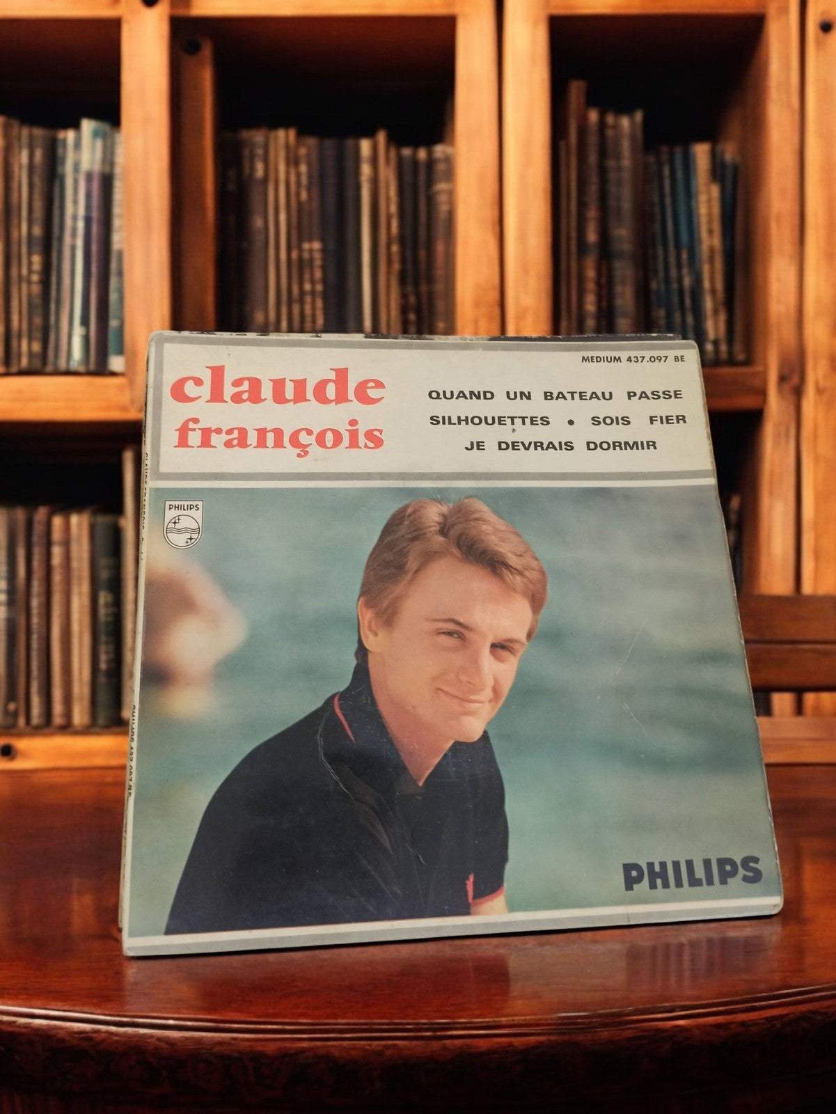 Vinyle 45 tours Claude François Philips ancien rétro années 60 pochette photo