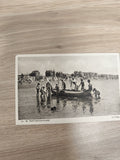 Ancienne carte postale Fort-Mahon-Plage LL 28 rétro, scène plage bateau