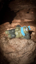 Figurine Pokémon Moraflemit PVC 2005 2006 pose allongée bleu gris R/LW