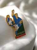 Pin's J.P. Papin Onze d'Or 1991 vintage Olympique Marseille badge ancien OM