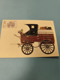 Enveloppe FDC premier jour timbre Véhicule monté, illustration fourgon postal