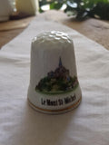 Dé à coudre vintage Le Mont St-Michel souvenir rétro ancien