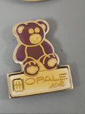 Pin's ancien rétro ours Opale collection vintage badge broche ourson rare
