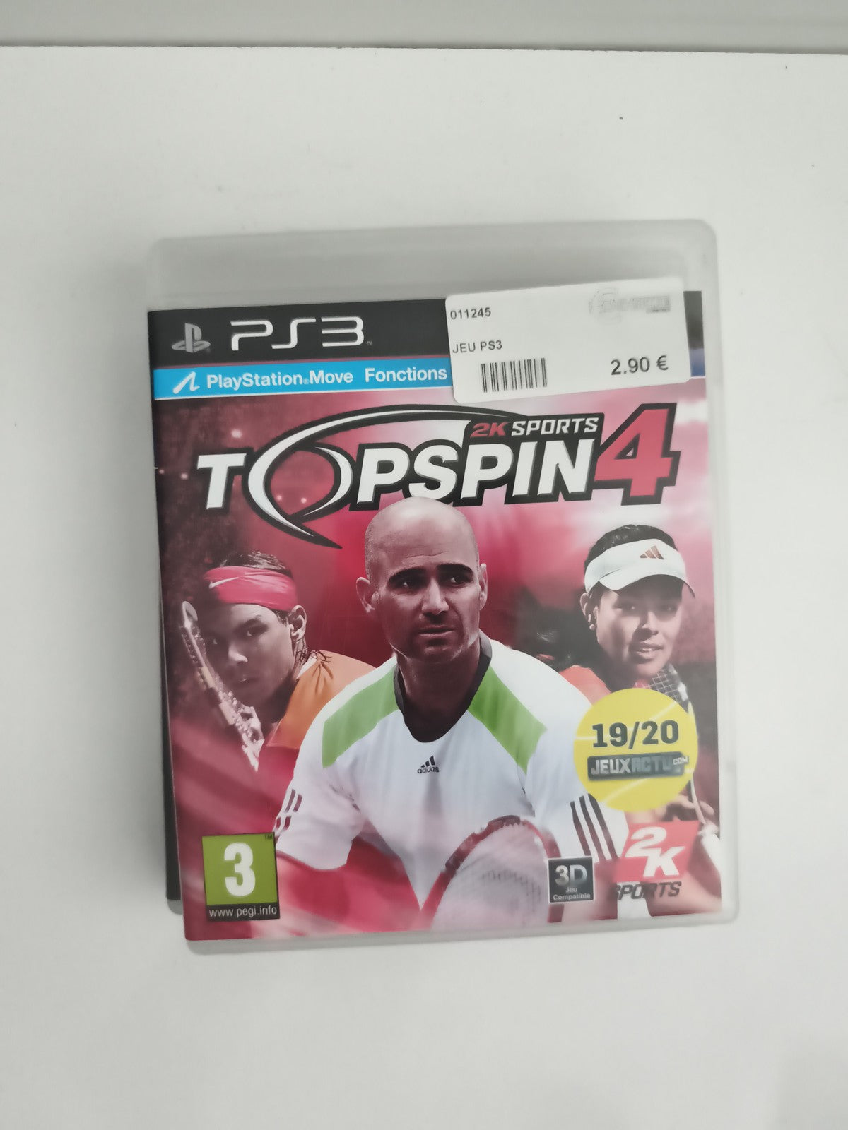 Jeu PS3 Top Spin 4 PlayStation 3 2K Sports tennis compatible Move