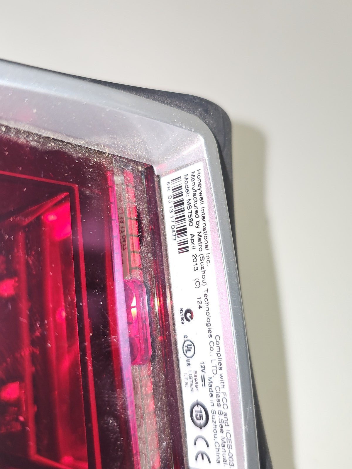 Scanner code-barres Honeywell 7580G USB laser, lecteur optique rapide d'occasion