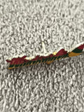 Pin's vintage forme avion rouge vert doré émaillé – badge ancien (Ref 3)