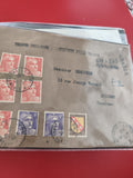 Ancienne enveloppe oblitérée Marianne timbres France collection philatélie vinta