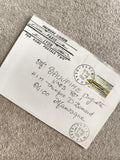 Lettre 1er jour TGV Paris Lyon 1984 oblitérée cachet philatélie ferroviaire