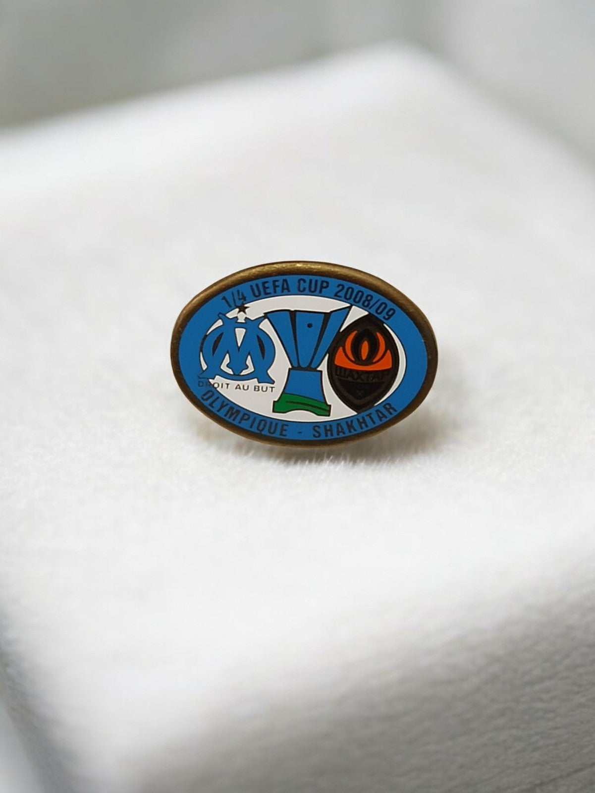 Pin's Olympique de Marseille OM UEFA 2008/09 badge vintage supporter football