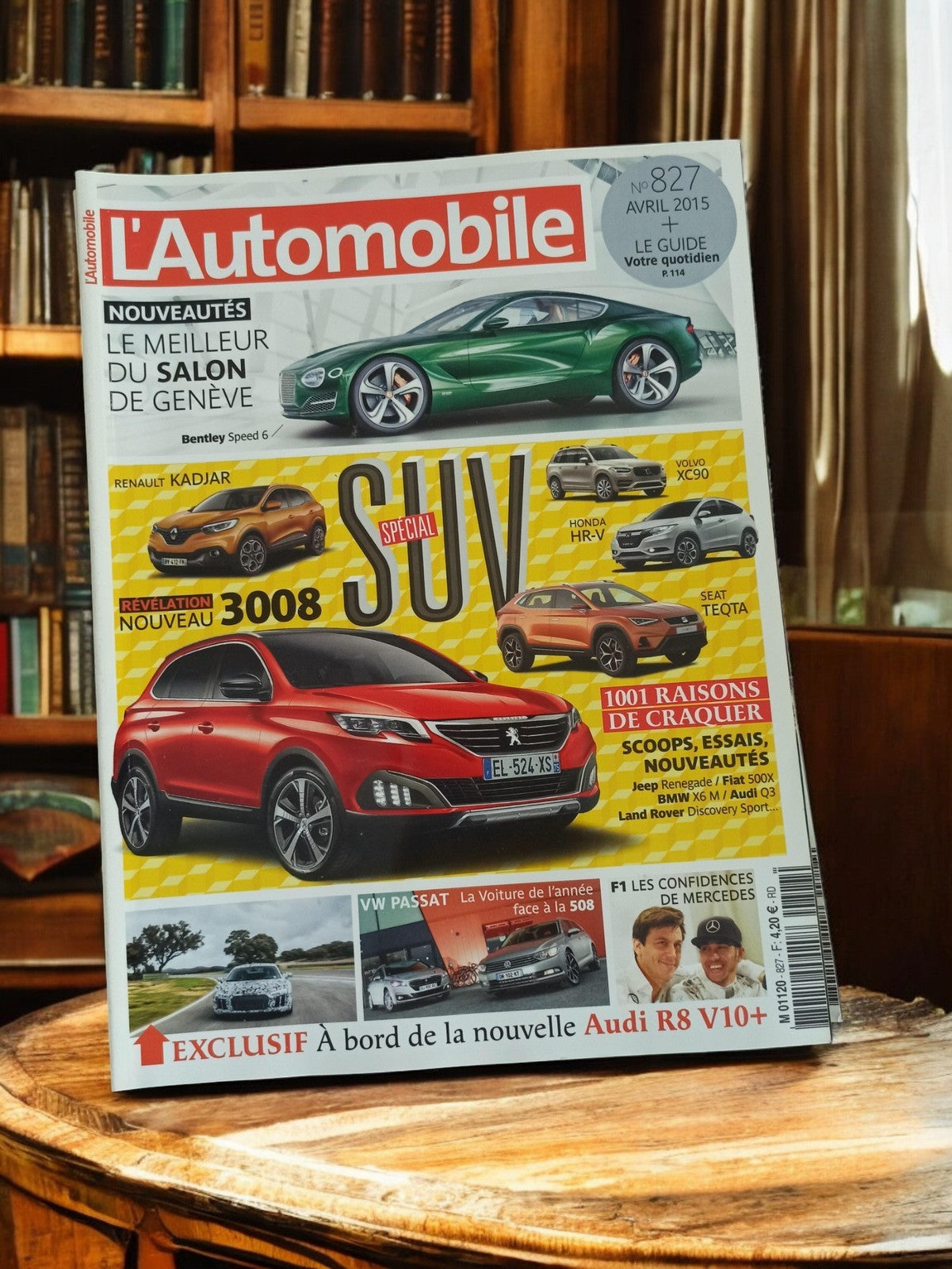 Magazine L'Automobile n°827 avril 2015 spécial SUV rétro voitures anciennes