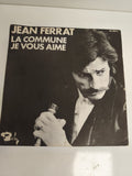 Vinyle 45 tours Jean Ferrat La Commune Je Vous Aime Barclay pochette