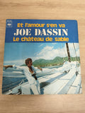 Vinyle 45T Joe Dassin Et l'amour s'en va / Le château de sable CBS 5291 pochette