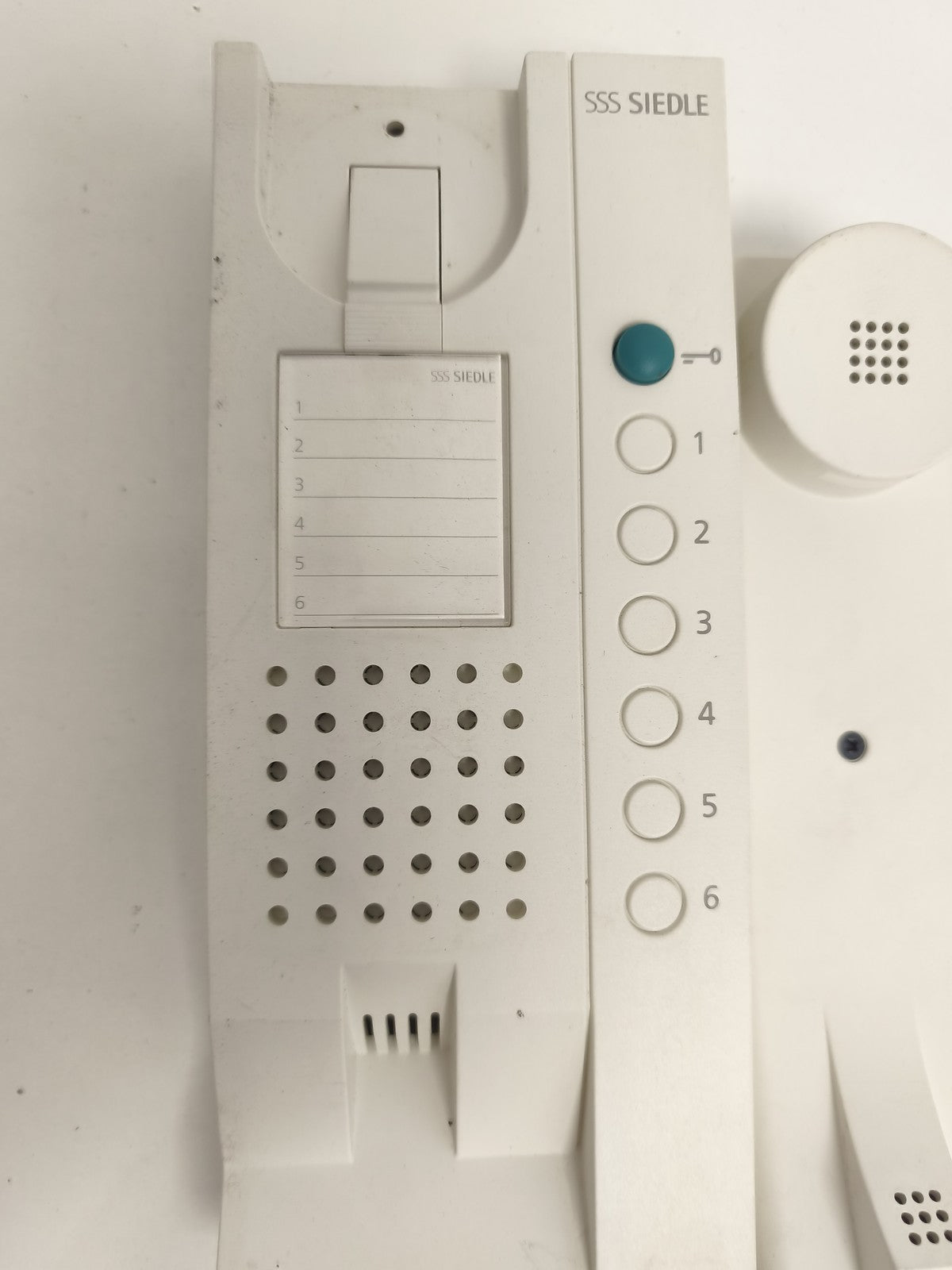 Interphone Siedle HT 611-01 W blanc bouton sonnette, combiné filaire, système au