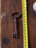 Clé ancienne fer forgé grand format manoir château vintage XIXe