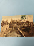 Carte postale ancienne Gand Quai de la Lève 1913 CPA vue canal timbre