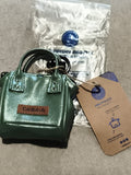 Mini pochette Cabaia verte effet métallisé — mini bag neuf avec étiquette