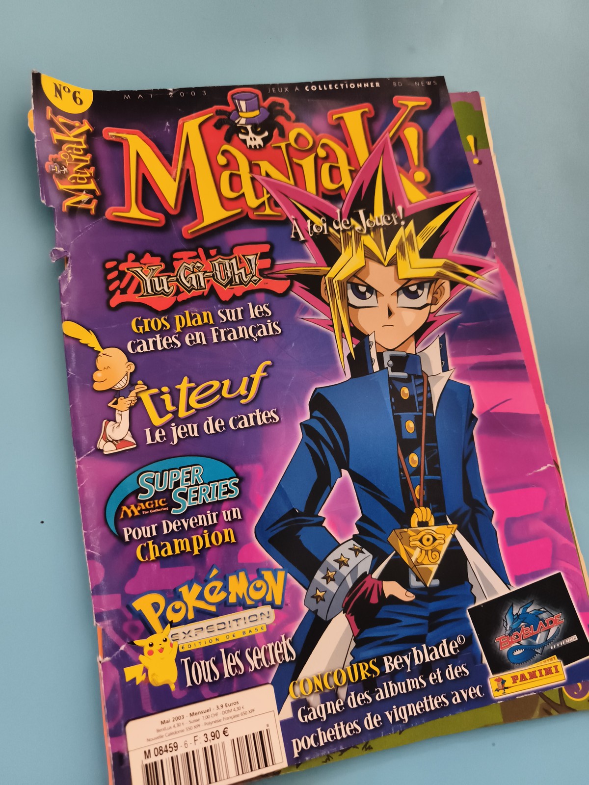 Magazine ManiaK! n°6 Yu-Gi-Oh Pokémon Mai 2003 Panini jeux cartes manga