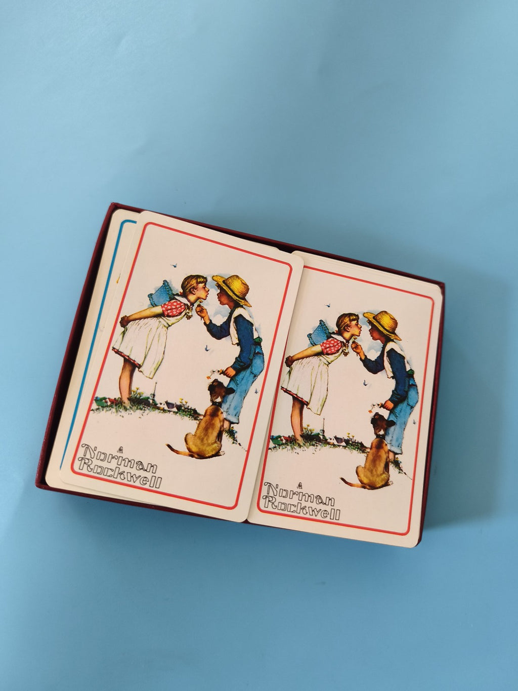 Jeu de cartes vintage Hoyle ancien, neuf sous emballage, collection rétro rare